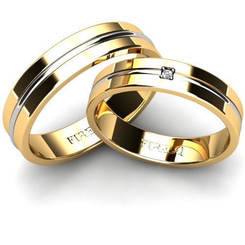 Set Verighete Firesq Va29gl Engagement Wedding Ring In 2019