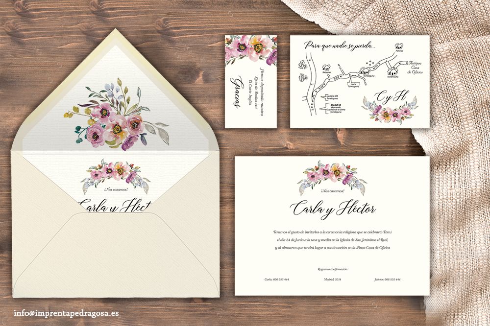 Romántica Invitación De Boda Con Flores Más Información Y Pedidos Info Tarjetas De Matrimonio Elegantes Invitaciones De Boda Con Flores Invitaciones De Boda