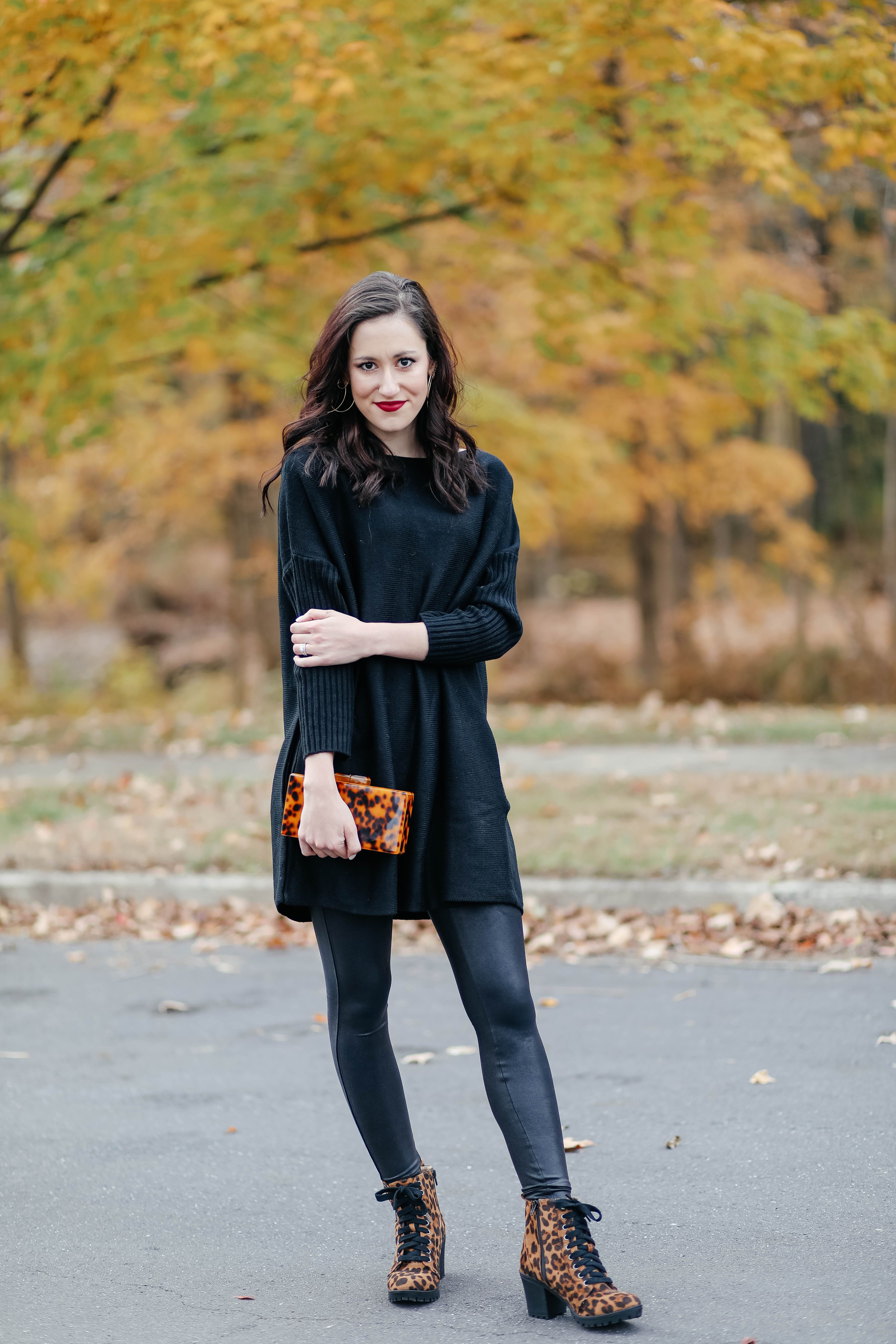 1 Thing, 3 Ways: SPANX LEATHER LEGGINGS - Spanx leather leggings outfit ...