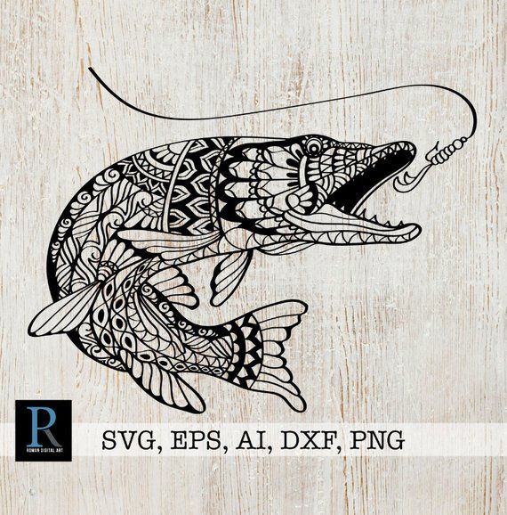 Download Fish Mandala Svg Fish Zentangle Svg Mandala For Cricut Fishing Svg File Zentangle Cricut Svg Ma Fish Zentangle Fish Drawings Zentangle