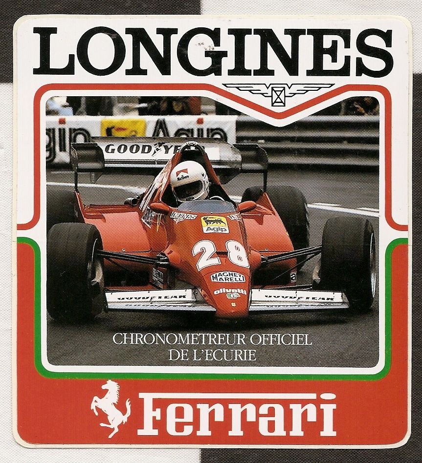 Ferrari C126 1983 longines ferrari c126 f1 rene arnoux gp original Ferrari C126 1983 longines ferrari c126 f1 rene arnoux gp original