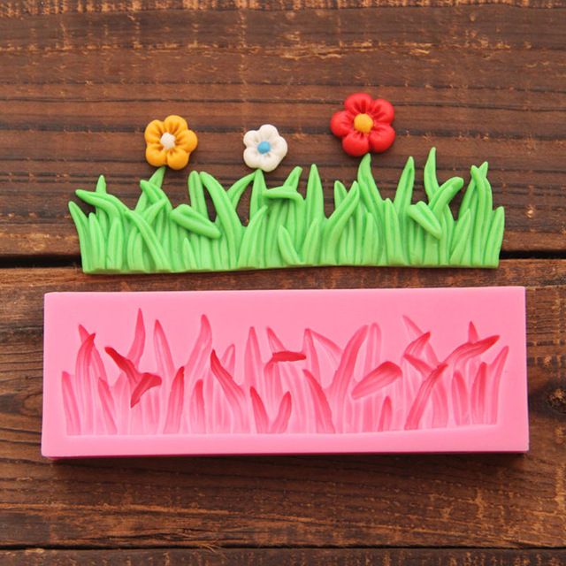 DIY Grass Mold Silicone Fondant Mould Cake Decorating Sugar Craft Baking Tool CO DIY Grass Mold Silicone Fondant Mould Cake Decorating Sugar Craft Baking Tool CO