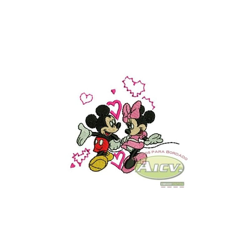 Embroidery Design Diseno Para Bordado Infantil Minnie Mickey Mickey Mouse