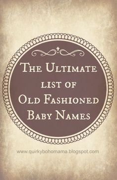 Old fashioned american names 93 Old fashioned american names 64
