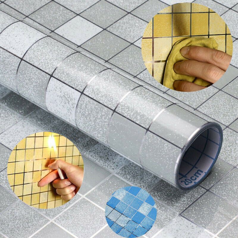 200*45CM Kitchen Home Waterproof Anti-Oil Tile Decal Wall Self-adhesive Sticker 200*45CM Kitchen Home Waterproof Anti-Oil Tile Decal Wall Self-adhesive Sticker