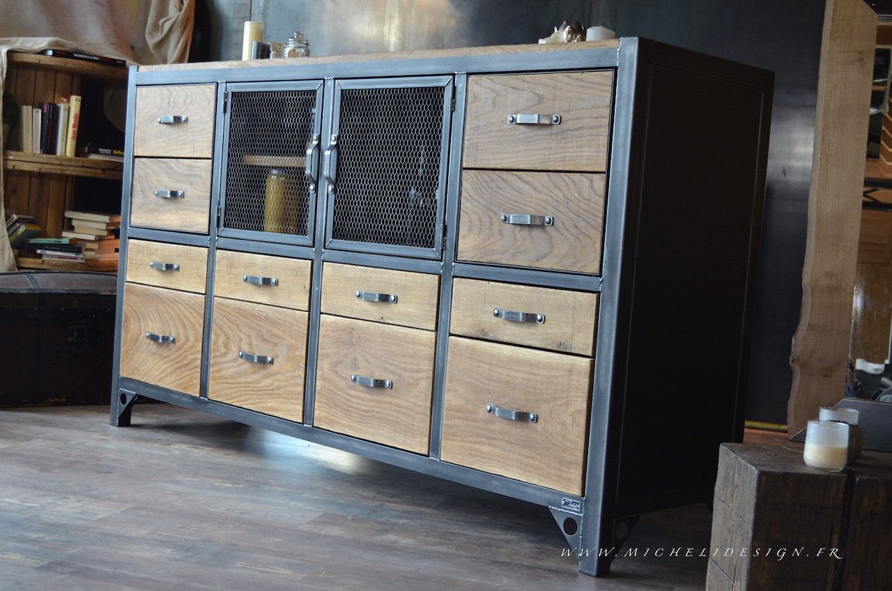 buffet bas type industriel Modern Kitchen Decor, Decoration buffet bas type industriel Modern Kitchen Decor, Decoration