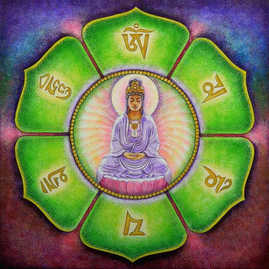KWAN YIN GODDESS PAINTING GICLEE FINE ART CANVAS PRINT