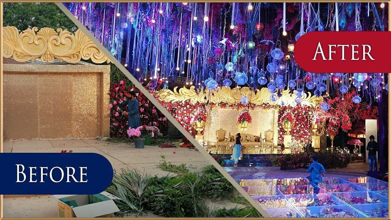 Before and after wedding decor at home Latest Shaandi Event