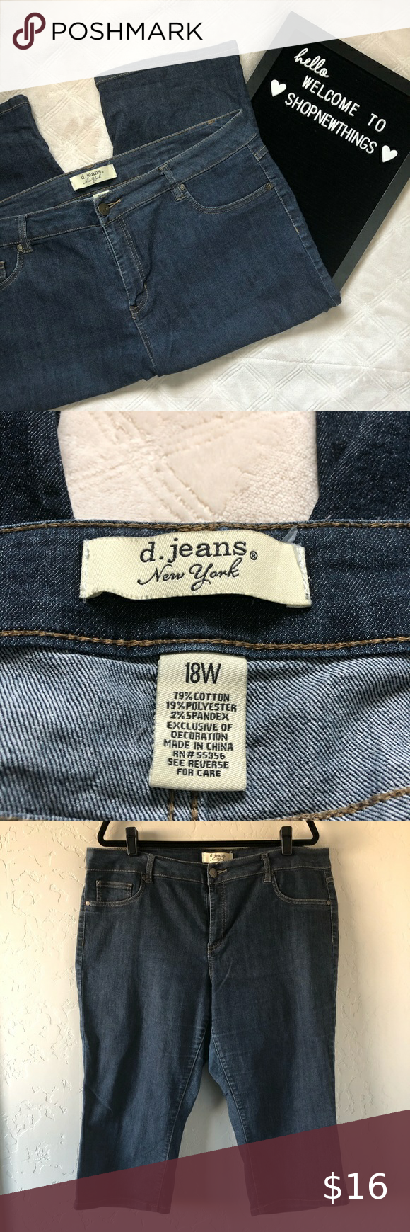 d jeans size 18w