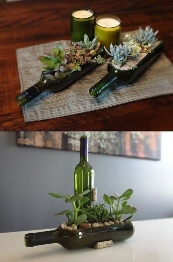 DIY Deko aus Glasflaschen: 20 inspirierende Beispiele und DIY Projekte