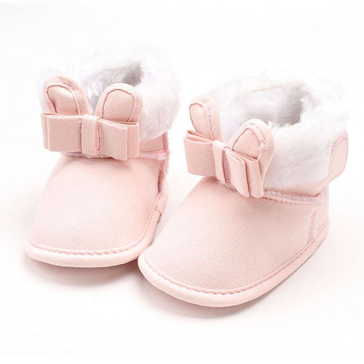 Bebé First Walkers Botas Infant Newborn Girls Boys Zapatos de dibujos animados Botines-Rosa Bebé First Walkers Botas Infant Newborn Girls Boys Zapatos de dibujos animados Botines-Rosa