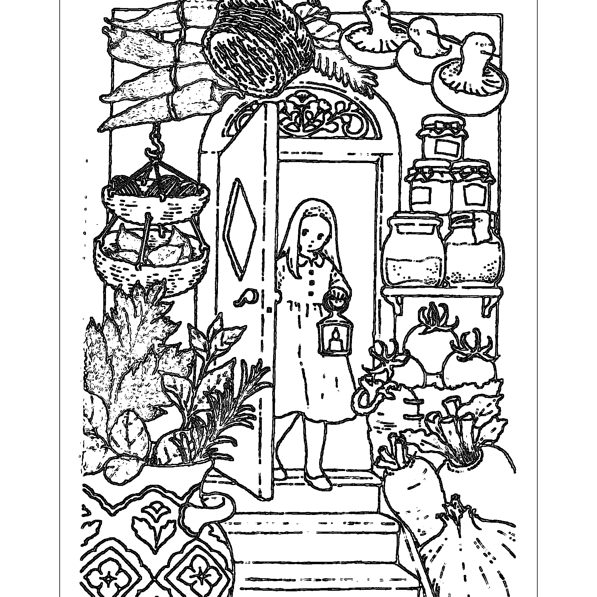 Summer Swimming Pool coloring page for kids, seasons