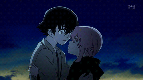Gif Kiss Love Gif Mirai Nikki Gasai Yuno Yuno The Future Diary Amano