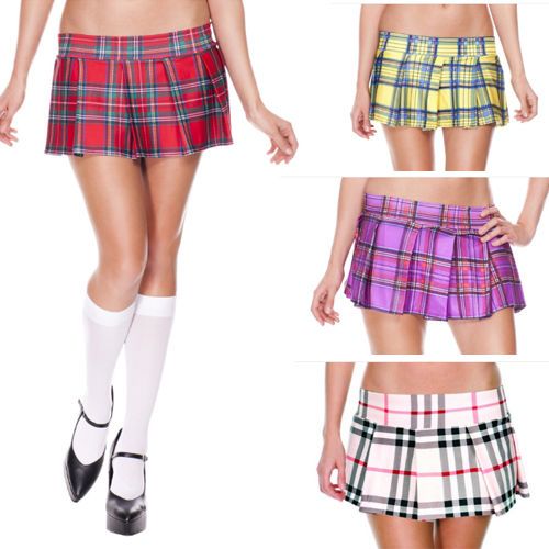 Lot 6 Mini Skirts Micro Bikini Cover Yoga Dance Exotic Pleated Gogo Rave S M L