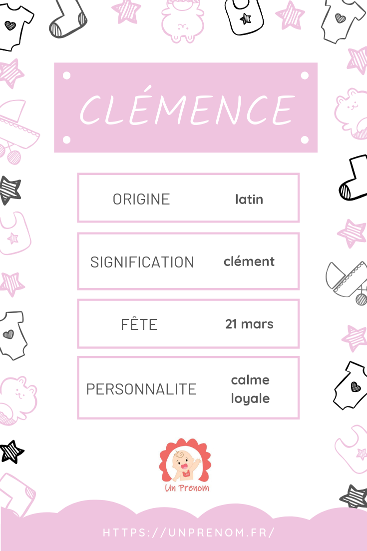 Clemence Signification Prenom Signification Prenom Clemence Signification Prenom Signification Prenom