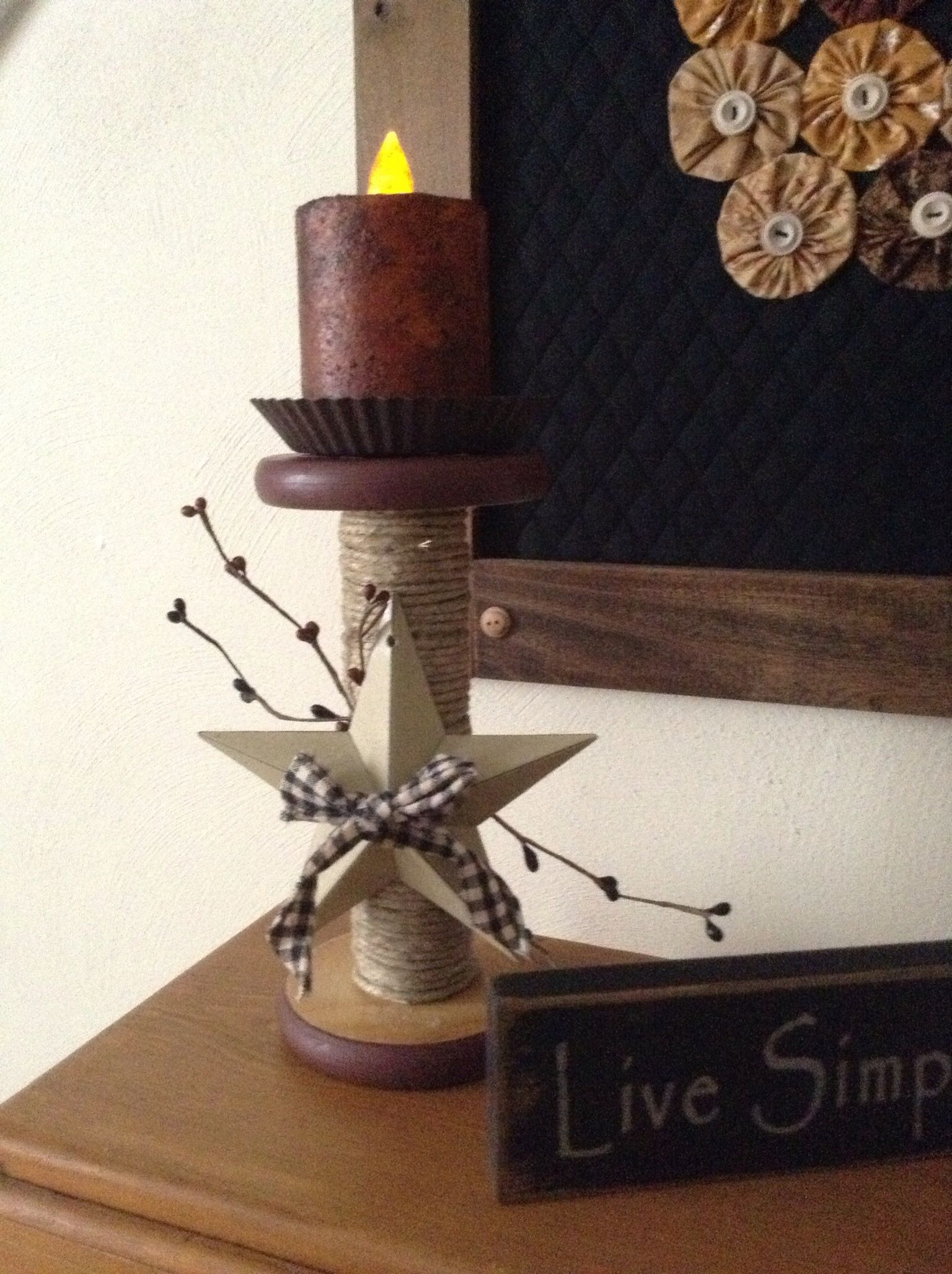 Decorated Spool Idea Spool Crafts Wooden Spools Ideas Primitive decorated-spool-idea-spool-crafts-wooden-spools-ideas-primitive