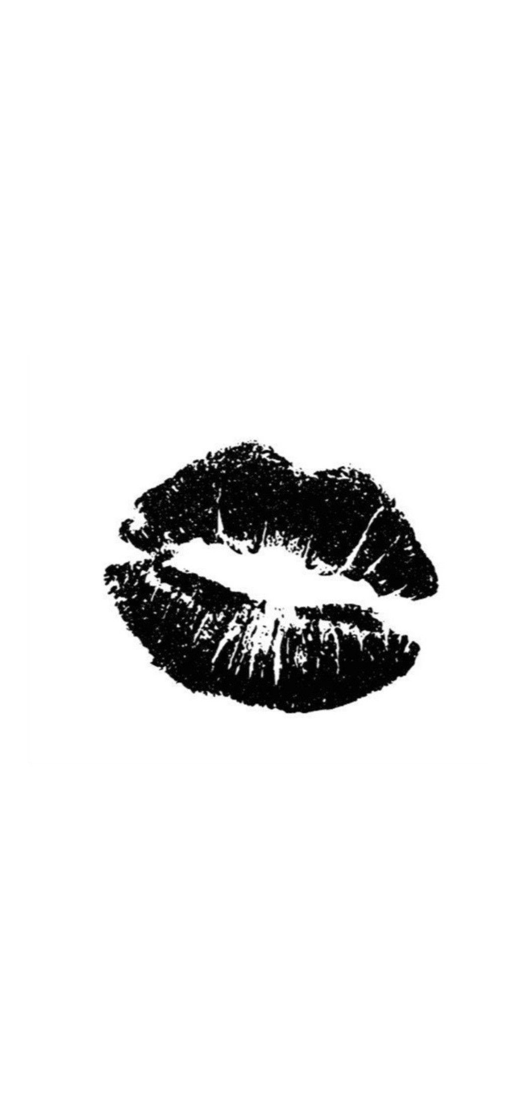 Black And White Lipstick Kiss Wallpaper black-and-white-lipstick-kiss-wallpaper