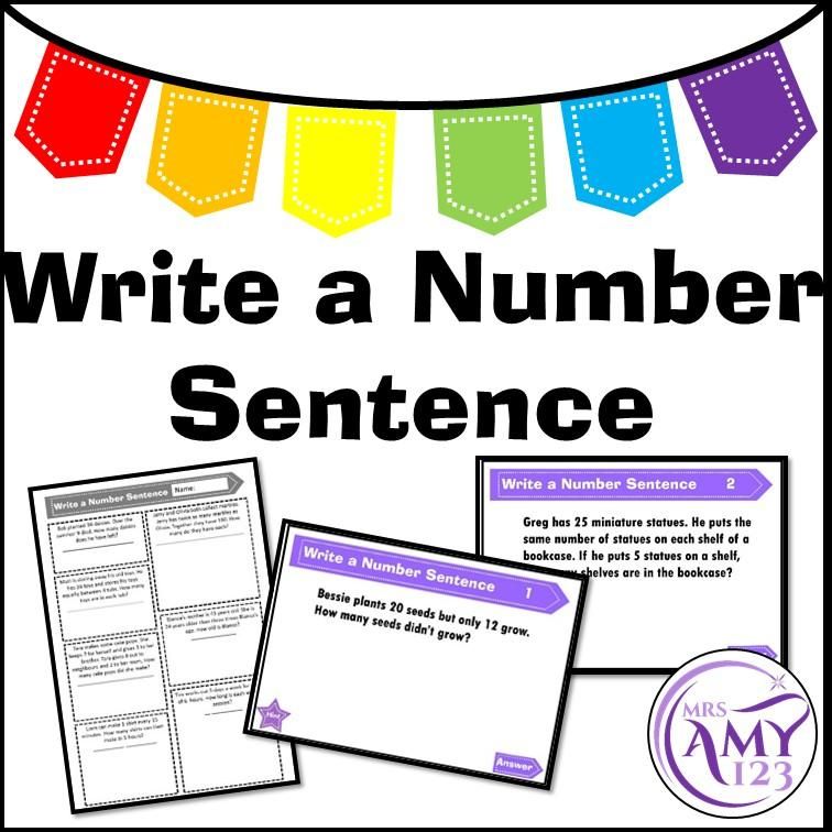 Write A Number Sentence Poster With The Words Write A Number Sentence write-a-number-sentence-poster-with-the-words-write-a-number-sentence