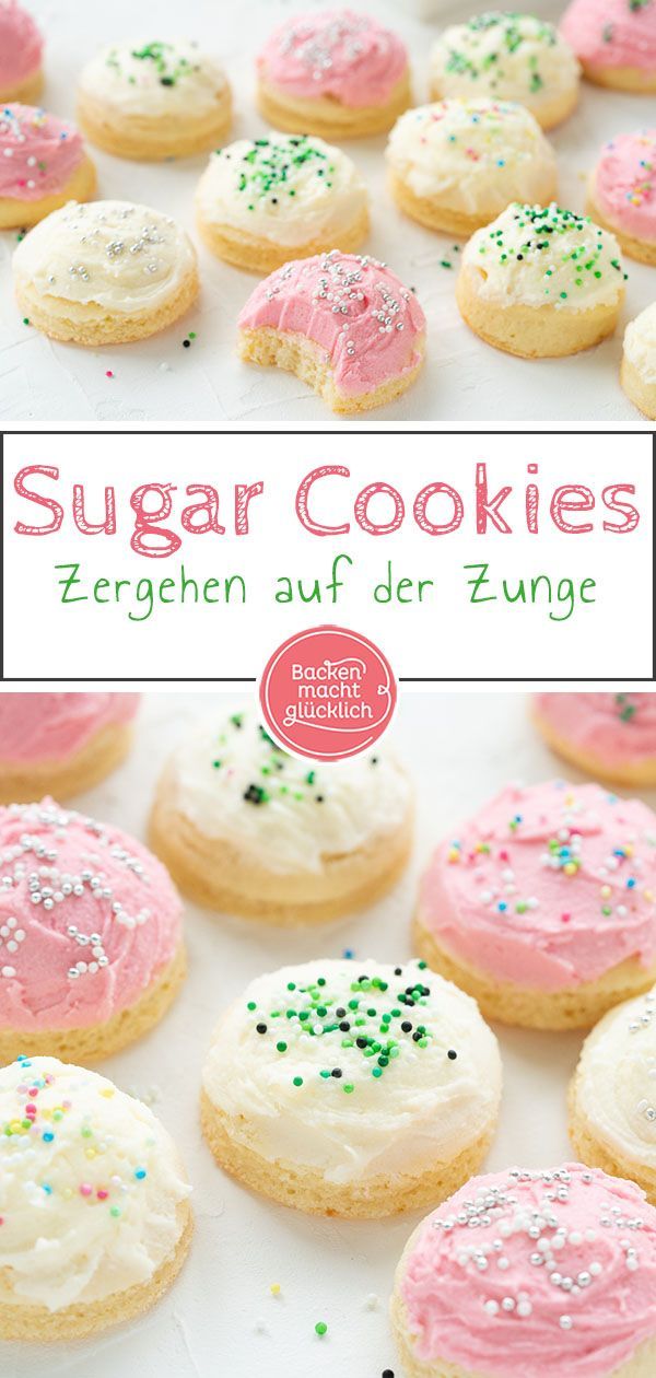 Sugar Cookies: Amerikanische Plätzchen mit Frosting #kleinigkeitenweihnachten
