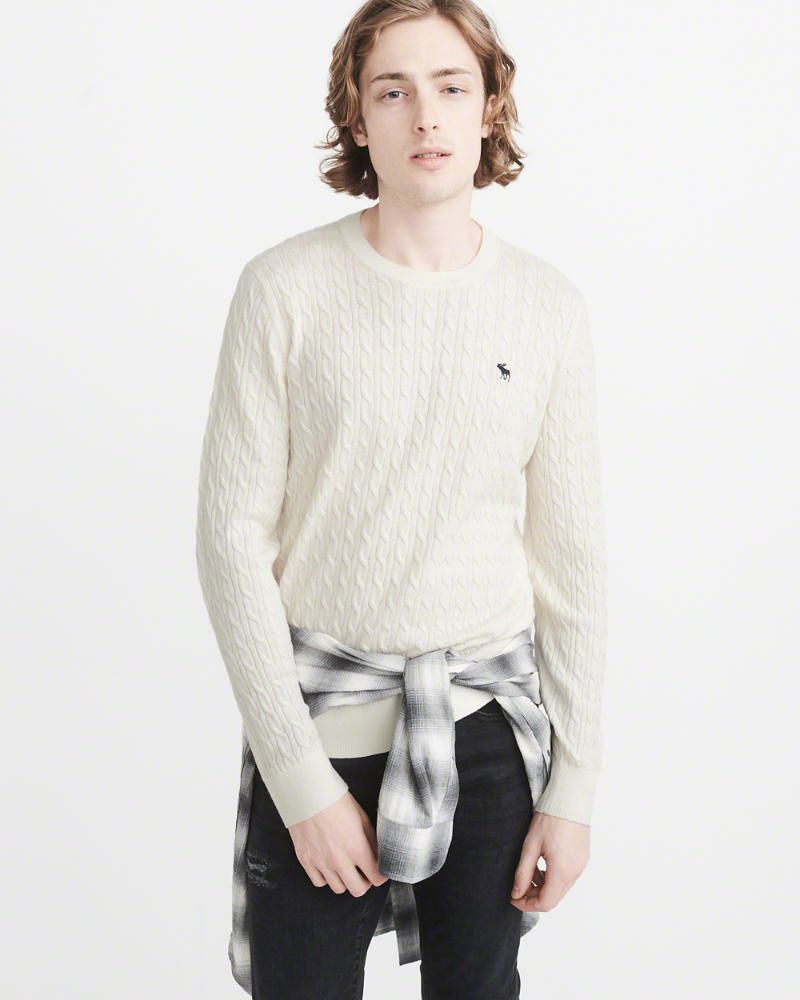 icon cable knit sweater