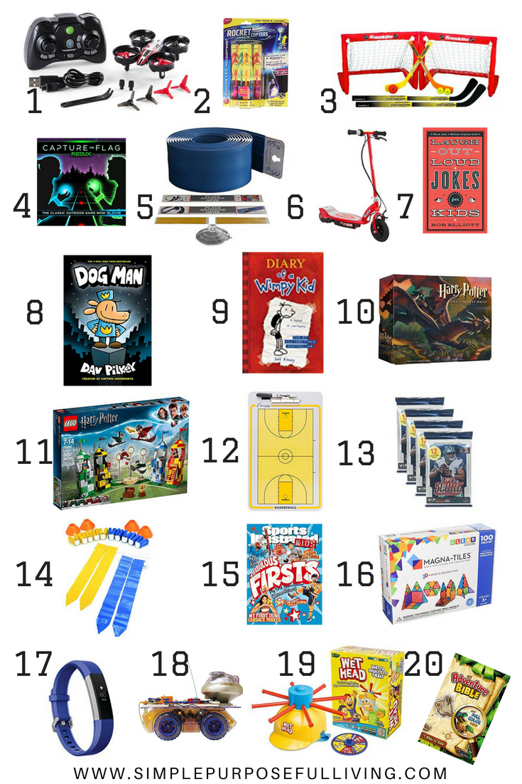 Gifts For Boys 8 10 20 Best Gifts For Tween Boys Ages 6 12 Simple Purposeful Living Tween Boy Gifts Best Gifts For Boys Gifts For Boys