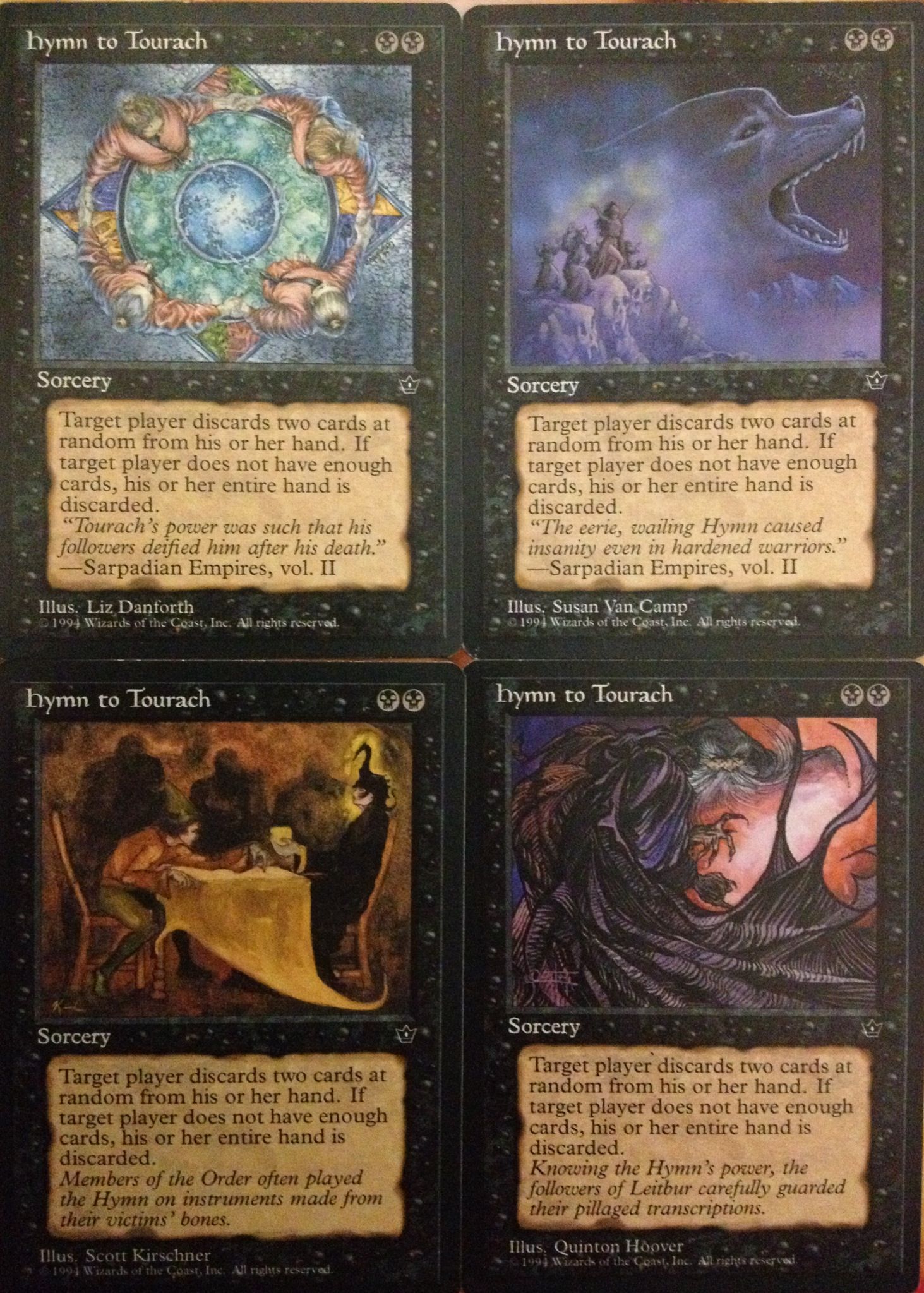 versión quinton hoover played * Mtg 1x Hymn to tourach-trampas Empires