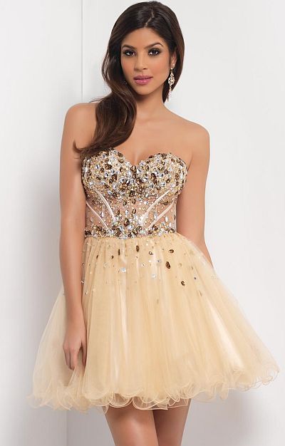 Bronze by Blush Prom Dresses
