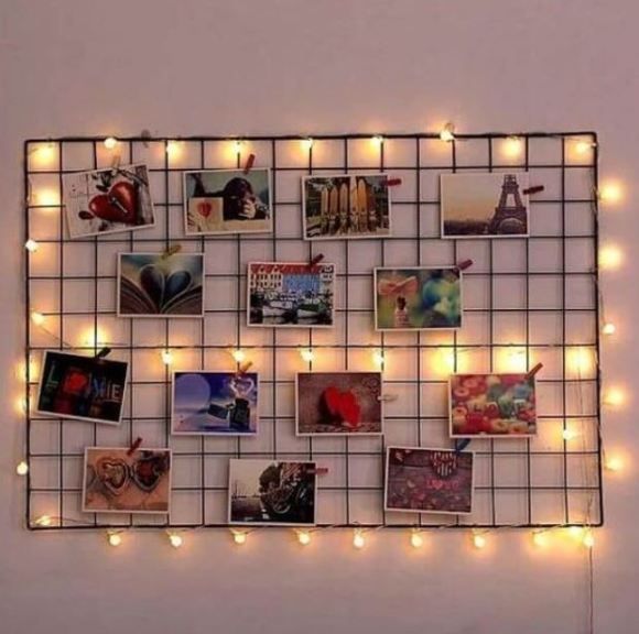 HomelySmart | 30 Spectacular Polaroid Photo Display Ideas To Fill Your Home With - HomelySmart Room Design Bedroom, Room Ideas Bedroom, Room Diy, Photo Walls Bedroom, Photo Room, Photos In Bedroom, Modern Bedroom, Cute Bedroom Ideas For Small Rooms, Teenage Girl Bedroom Designs