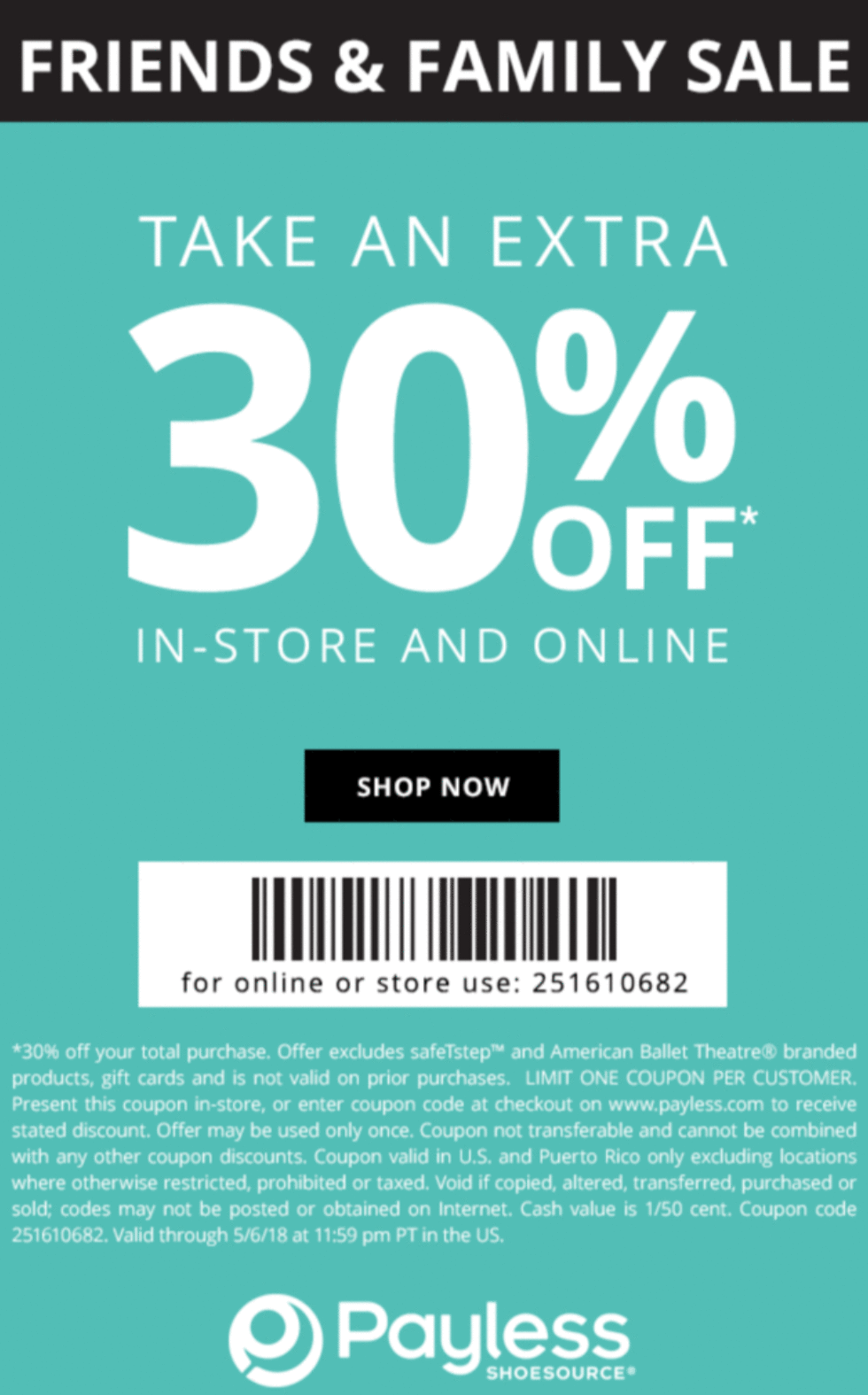Payless Coupon: 30% Off Finish Get Printable Discount coupons photo about Printable Payless Coupons named Payless Coupon: 30% Off Finish Obtain Printable Discount codes