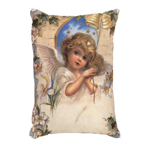 Vintage Christmas Victorian Angel With Gold Bells Decorative Pillow Gorgeous Victorian Pillows Decorative Vintage Christmas Victorian Angel With Gold Bells Decorative Pillow Gorgeous Victorian Pillows Decorative