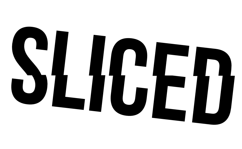 sliced typography by john lemasney via 365sketches org portfolio sliced font