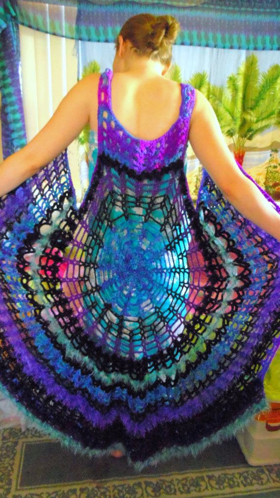 Spider Web Mandala Vest Dress Pattern Make Your Own Crochet Vest