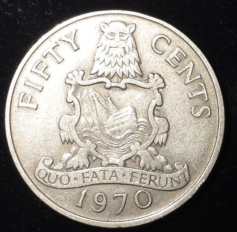 Fiji 1969-20 Cents Copper-Nickel Coin Tabua Queen Elizabeth II