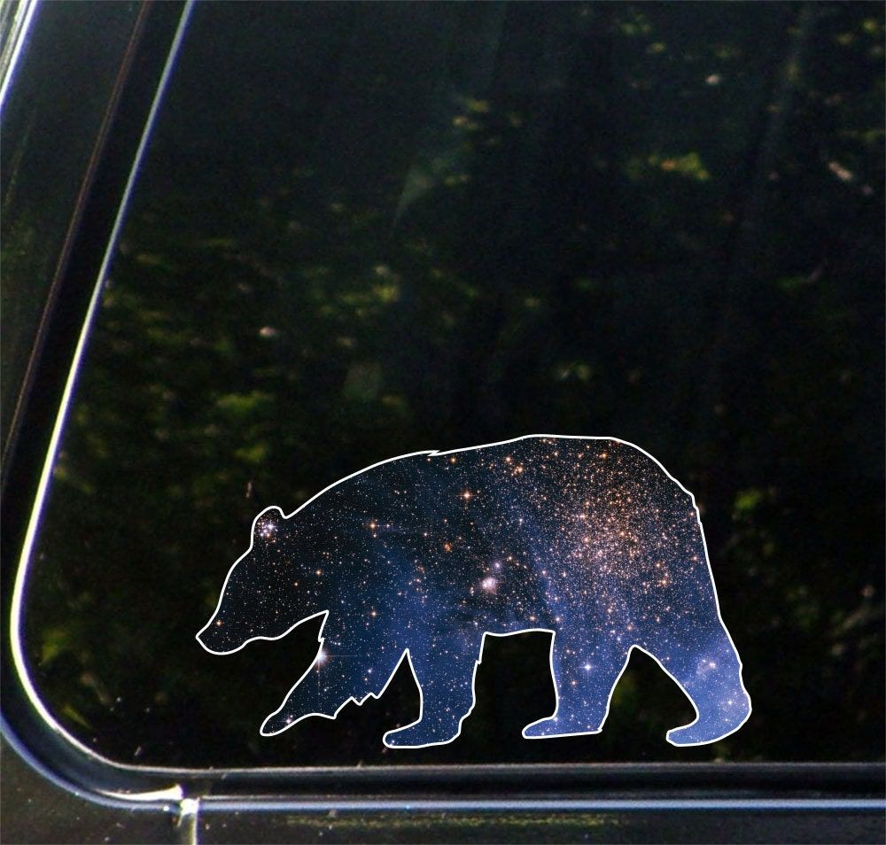 Car Vinyl Decal Rainbow Tie Dye Bear D1 CLR:CAR ©YYDC. 6"w x 3.5"h Car Vinyl Decal Rainbow Tie Dye Bear D1 CLR:CAR ©YYDC. 6"w x 3.5"h