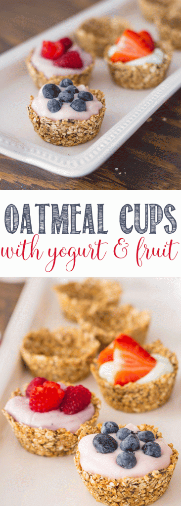 Oatmeal Cups with yogurt and fruit | Perfect Brunch Recipe | Great for showers and mother's day Breakfast And Brunch, Breakfast Recipes Easy, Breakfast Ideas, Fruit Breakfast, Breakfast Healthy, Birthday Breakfast, Breakfast Muffins, Morning Breakfast, Breakfast Casserole