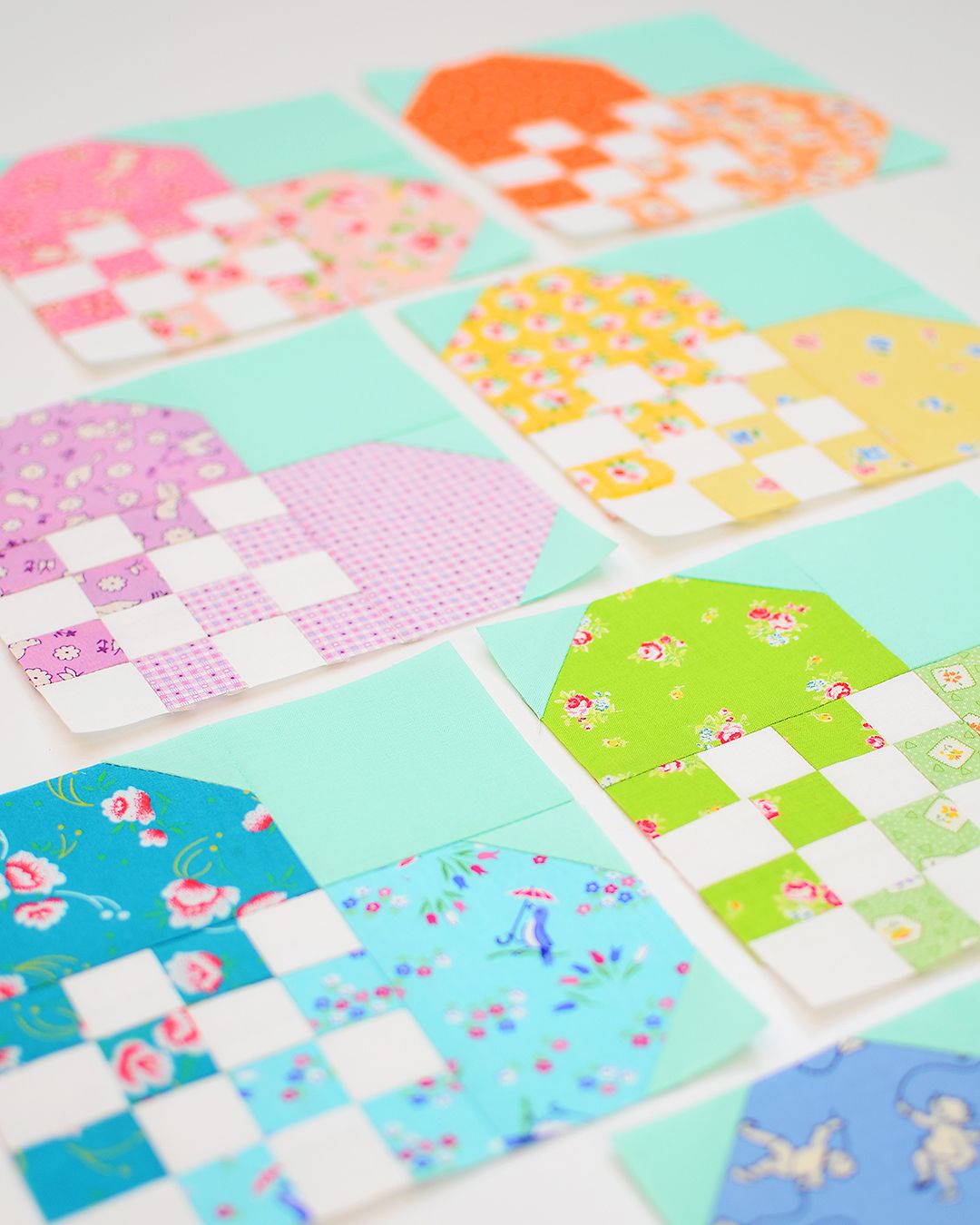 Resultado de imagem para Checkered Heart Quilt Step By Step