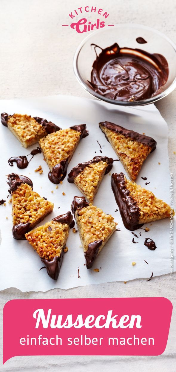 Hier gibt es das Rezept für leckere Nussecken. Ganz einfach und schnell selber machen! #nusseckenrezept
