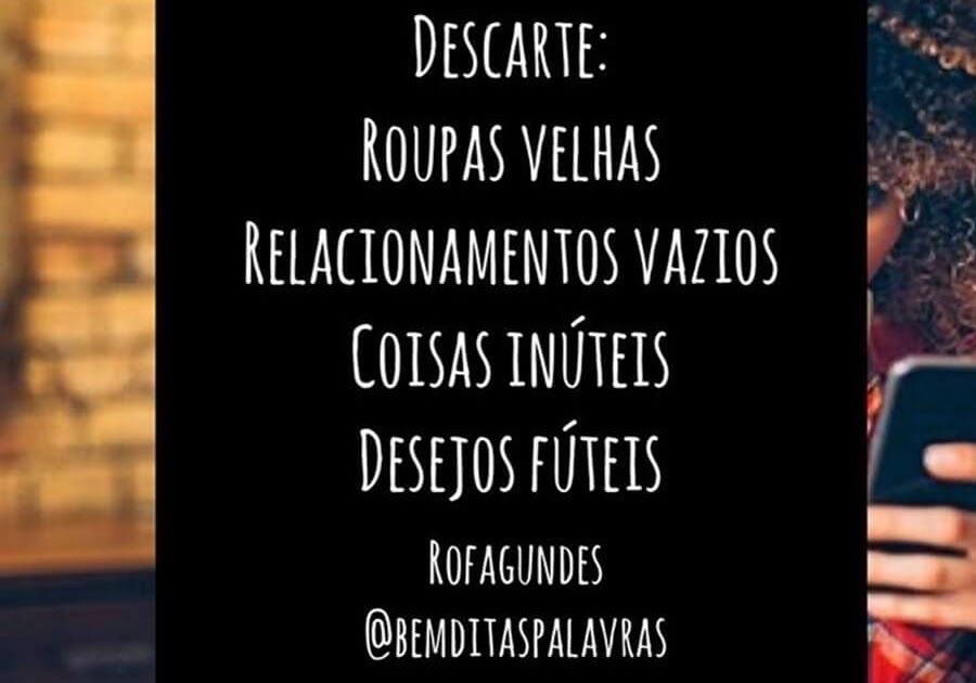 Descarte roupas velhas relacionamentos vazios coisas inúteis desejos fúteis.
@bemditaspalavras
Clique para ver o conteúdo completo. Letter Board, Lettering, Relationships, You Complete Me, Messages, Stuff Stuff, Frases, Self Esteem, Drawing Letters