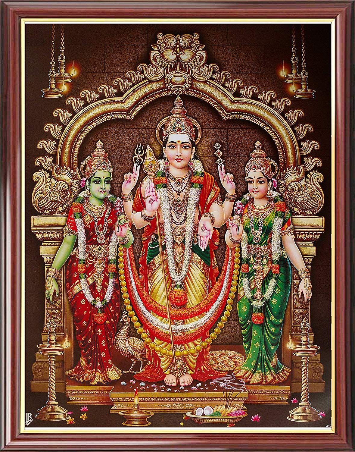 Image result for valli deivanai murugan hd images | Lord vishnu wallpapers, Tanjore painting, Temple art