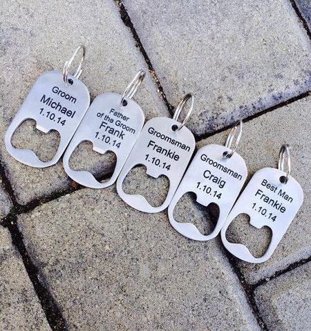 Set Of 10 Personalized Bottle Opener Key Chain Groomsmen Gifts Set Of 10 Personalized Bottle Opener Key Chain Groomsmen Gifts Bridal Party