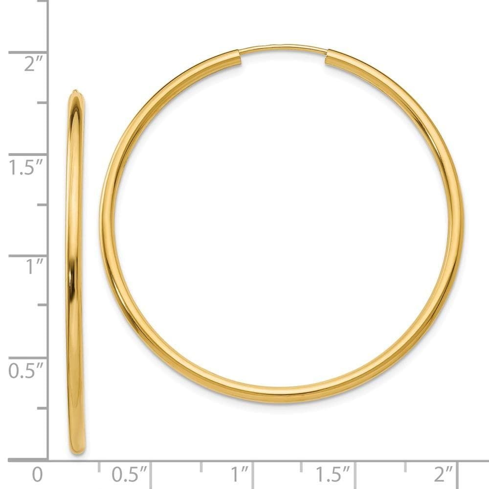 14k Yellow Gold Endless Hoop Earrings Ear Hoops Set Round Fine Jewelry For Women Gifts For Her 14k Yellow Gold Endless Hoop Earrings Ear Hoops Set Round Fine Jewelry For Women Gifts For Her