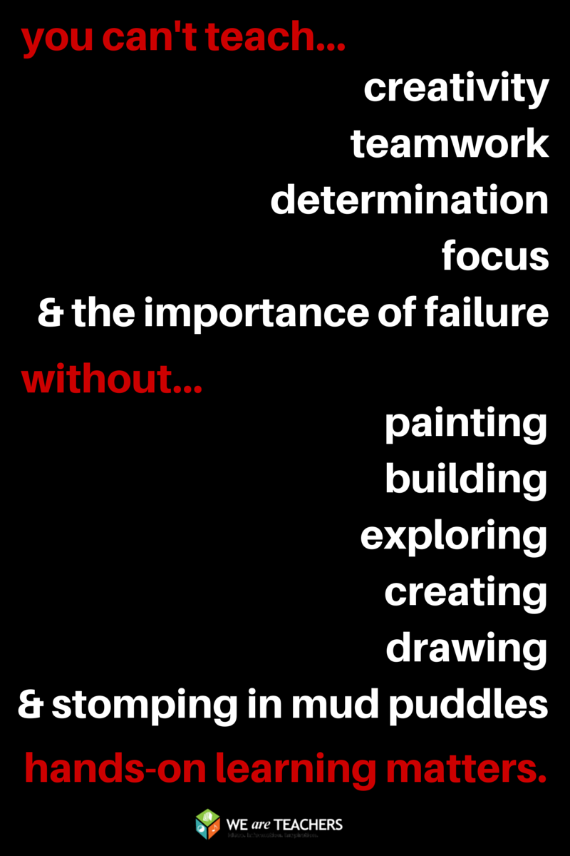 Why hands-on learning matters. LOVE THIS! Click to read the full