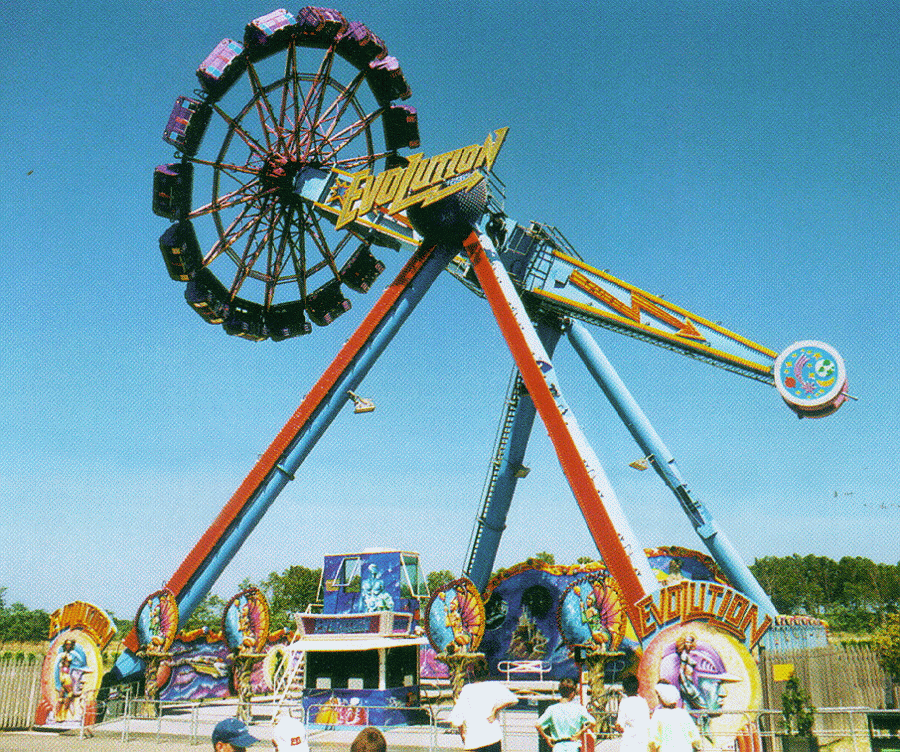 Evolution at Six Flags, St Louis USA before Excalibur refurb - Amusement Ride Extravaganza ...