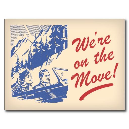 postcards for change of address