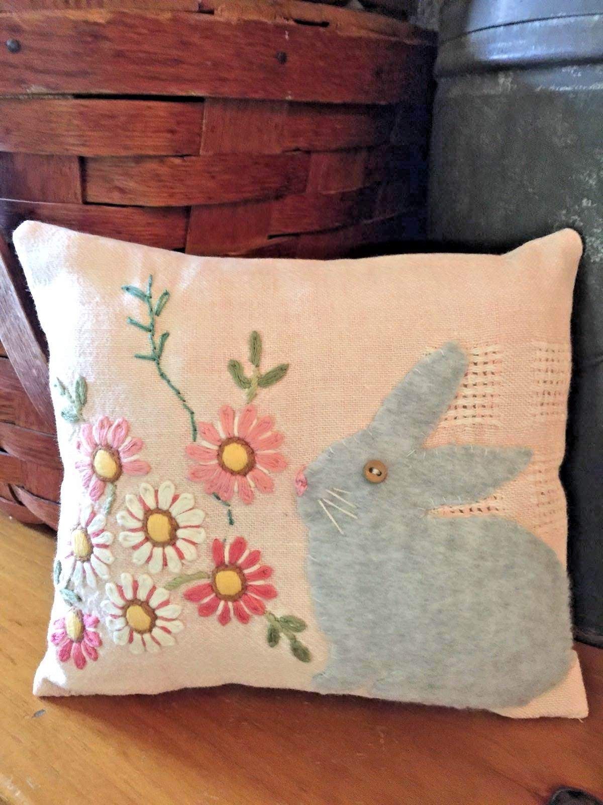 Personalized Easter Pillow Custom Easter Bunny Pillow Small Easter Decorative Cushion Holiday home decor Personalized Easter Pillow Custom Easter Bunny Pillow Small Easter Decorative Cushion Holiday home decor