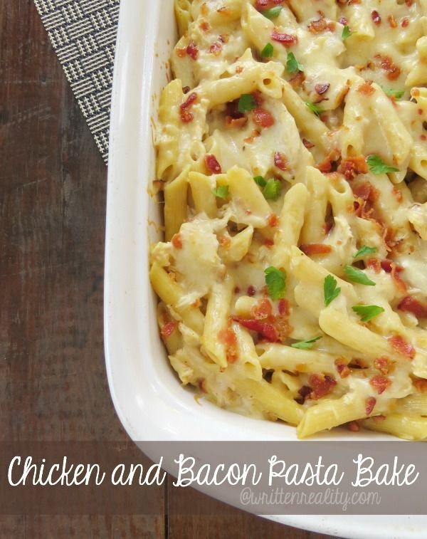 Chicken & Bacon Pasta Bake | Recipe | Chicken bacon pasta, Chicken