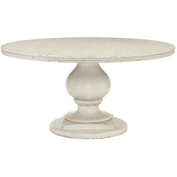 Reine French Country Antique White Rustic Round Dining Table Мебель Reine French Country Antique White, Antique White Round Dining Table