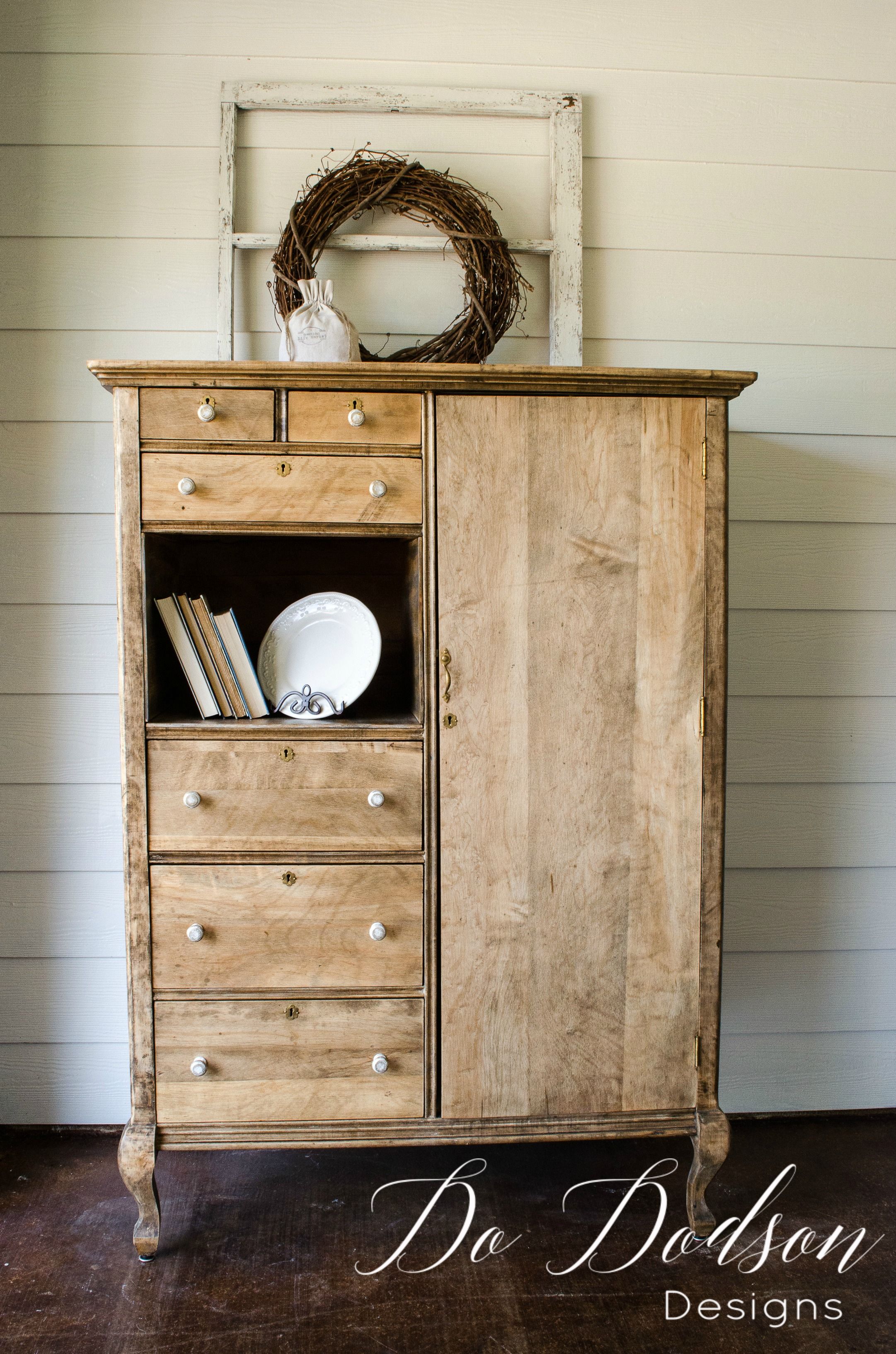 Raw Wood Furniture Farmhouse Style Armoire Makeover Raw Wood Furniture Farmhouse Style Armoire Makeover