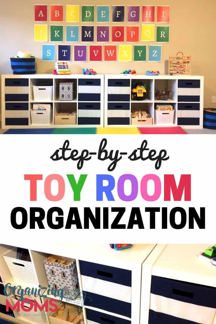 Simple instructions to help you get your toy room organized. Includes a free printable playroom clean-up checklist! Organize Declutter, Declutter Your Home, Organizing Your Home, Organizing Toys, Organizing Ideas, Organize Toy Rooms, Organized Mom, Organized Playroom, Kids Playroom Storage