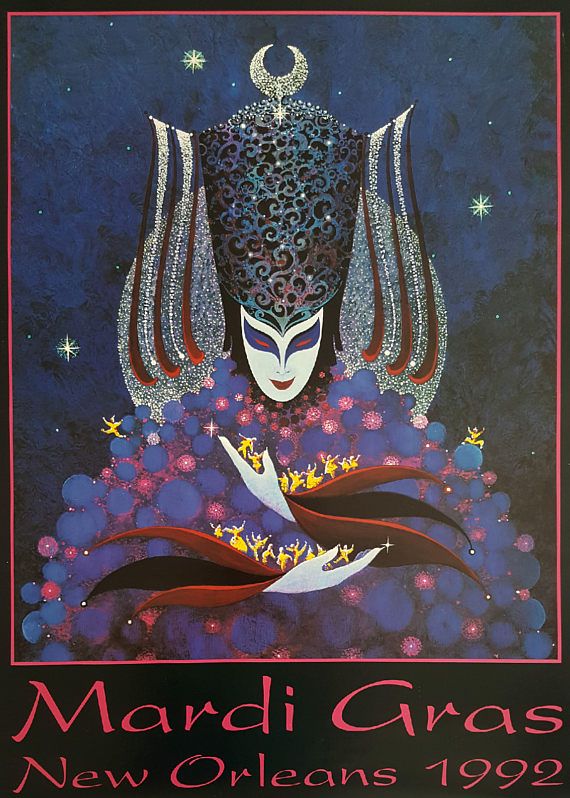 Mardi Gras New Orleans Dance 1939 Carnival Vintage Poster Repro FREE SH in USA